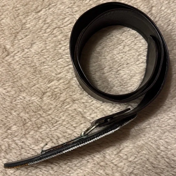 MARY B HETZ 1987 Signed and Dated Year Eagle Beaded Buckle Belt - Picture 6 of 9